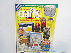 Vintage Magazine Quick & Easy Crafts Aug 1999