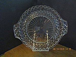 Vintage Anchor Hocking Waterford Waffle Cake Plate