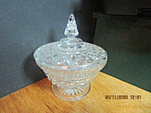 Anchor Hocking Wexford Clear Covered Candy Dish