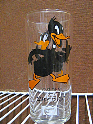 Vintagte Pepsi Looney Toons Glass Daffy Duck