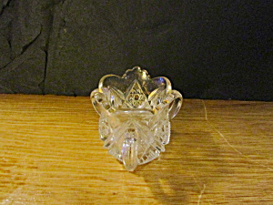 Vintage Triple Handled Diamond Cut Toothpick Holder