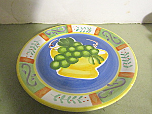 Vintage Hand Painted Fruit Cappi Plate