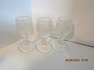 Vintage Mini Stemmed Cordial Glass Set