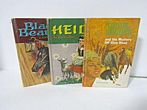 Vintage Books Heidi Black Beauty Trixie Belden