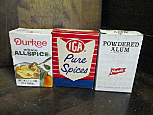Vintage Set Of Spice Boxes
