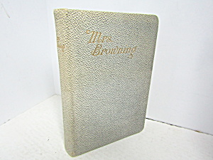 Vintage Poetry Book Mrs Browning