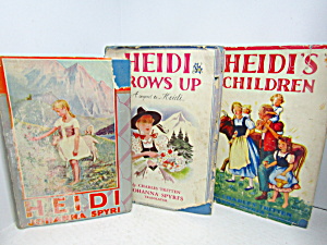 Vintage Rare Books Heidi Heidi Grows Up Heidis Children