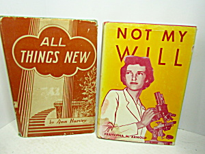 Vintage Book Set Not My Will & All Things New