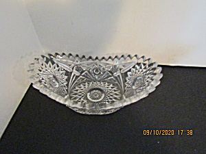 Vintage Early American Cut Glass Relish/candybowl