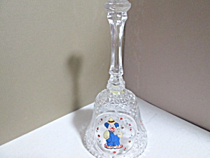 Vintage Lead Crystal Clown Bell