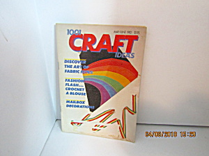 Vintage Booklet 1001 Craft Ideas May/june 1982