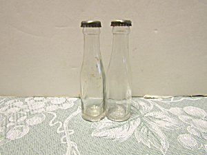 Vintage Muth Soda Bottle Salt And Pepper Shakers