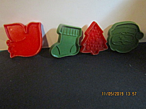 Vintage Plasticchristmas Mini Cookie Cutter Assortment