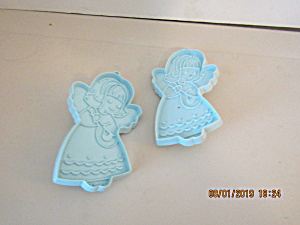 Vintage Hallmark Angel Blue Cookie Cutter Set