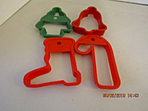 Vintage Red/green Christmas Cookie Cutter Set