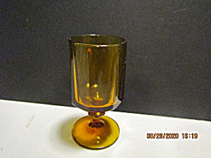 Vintage Colony Marigold/amber Paneled Goblet