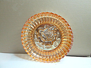 Vintage Federal Glass Embossed Rose Pioneer Glass Nappy