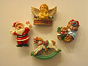 Collectibles Vintage Christmas Magnet Set