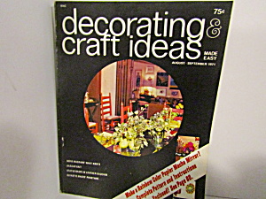 Vintage Magazine Decorating & Craft Ideas Aug-sept 1971