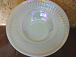 Vintage Federal Glass Moonglow Rimed Cereal Bowl