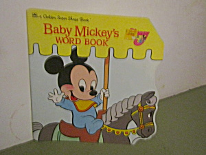 Disney Golden Shape Book Baby Mickey's Word Book