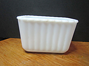 Vintage Hazel Atlas Milk Glass Large Refrigerator Dish