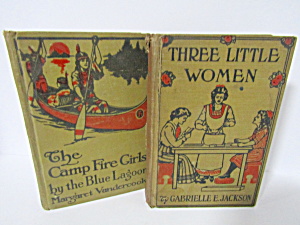 Vintage Three Little Women & Campfire Girls Blue Lagoon