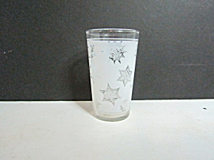 Vintage Frosted Snowflake Water Tumbler