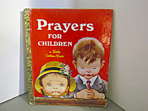 Vintage Little Golden Book Prayers For Children 1969