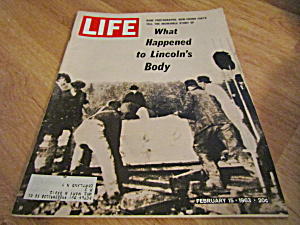 Vintage Life Magazine February 15,1963