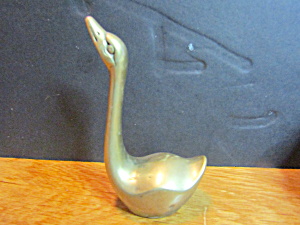 Vintage Brass Swan