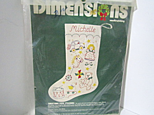 Dimensions Candlewicking Christmas Toys Stocking Kit