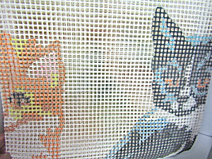 Bernat Kittens Latch Hook Canvas Rug