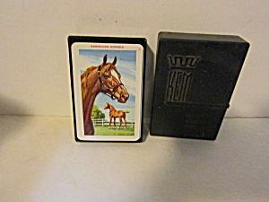 Vintage Kem Standard Horse Print Playing Cards