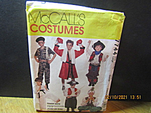 Mccall's Costume Tough Guys Pattern #p7744