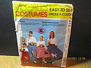 Mccall's Costume At The Hop Poodle Skirt Pattern #p312