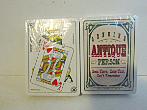 Genuine Antique Person Playing Card Set