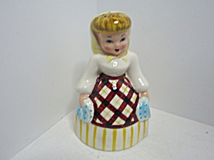 Vintage Napco Ceramic Powder Cleaner Shaker Figurine