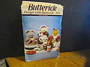 Vintage Butterick Critter Coffee Tins Cover #164