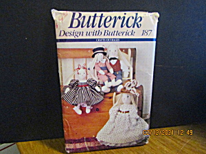 Vintage Butterick Pattern Family Bunnies#187