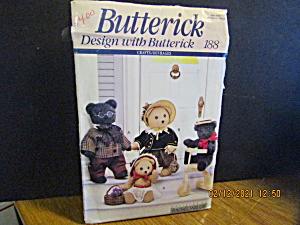 Vintage Butterick Pattern Family Bears #188