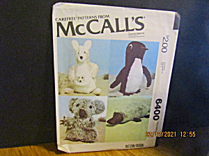 Vintage Mccall's Care-free Stuffed Animal Pattern #6400