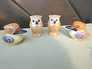 Vintage Lusterware Pelican/owl Salt & Pepper Shakers