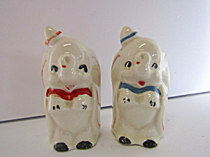 Vintage Dumbo Salt And Pepper Shakers