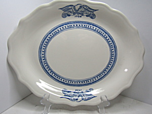 Vintage Syracuse China Americana Colonial Oval Platter