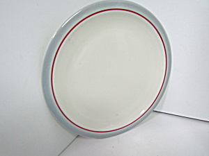 Vintage Syracuse Restaurant China Gray Rim Plates