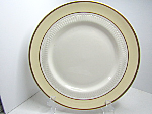 Vintage Syracuse China Pale Yellow Band Dinner Plate