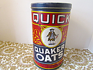 Vintage Quick Quaker Oats Tin
