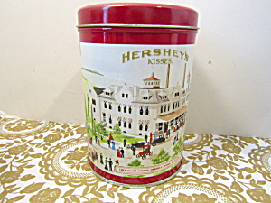 Vintage Chocolate Avenue Hershey Penna Kisses Tin