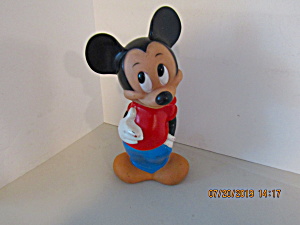 Vintage Illco Toy Hard Plastic Mickey Mouse Coin Bank